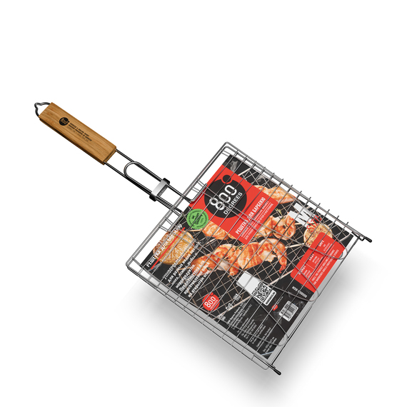 Решетка барбекю для рыбы M-size 800 Degrees Barbecue Fish Basket